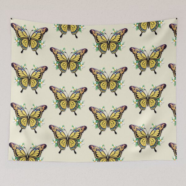 Item preview, Tribal Butterfly & Floral Tattoo Art Print designed and sold by tim tal.