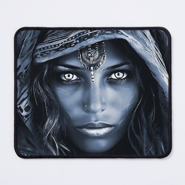 Item preview, Exotic Desert Woman In Blue-Cyan Digital Art designed and sold by DEC02.