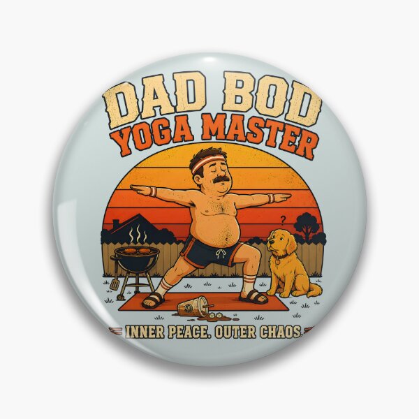 Item preview, Dad Bod Yoga Master-Inner Peace. Outer Chaos. designed and sold by  MAD's Recreation Studio.