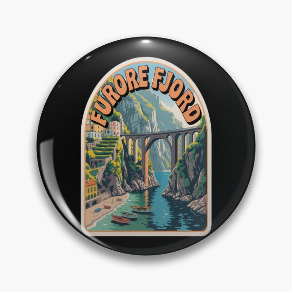 Item preview, Furore Fjord Vintage Travel Sticker designed and sold by stickercuffs.
