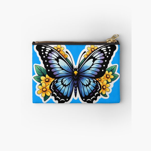 Item preview, Tribal Butterfly & Floral Tattoo Art Print designed and sold by tim tal.