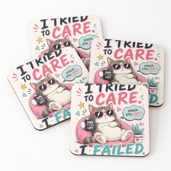 Item preview, I Tried To Care. Still Don’t. – Sassy Cat Edition designed and sold by Pecata.