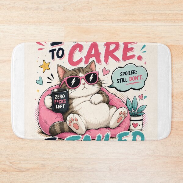 Item preview, I Tried To Care. Still Don’t. – Sassy Cat Edition designed and sold by Pecata.