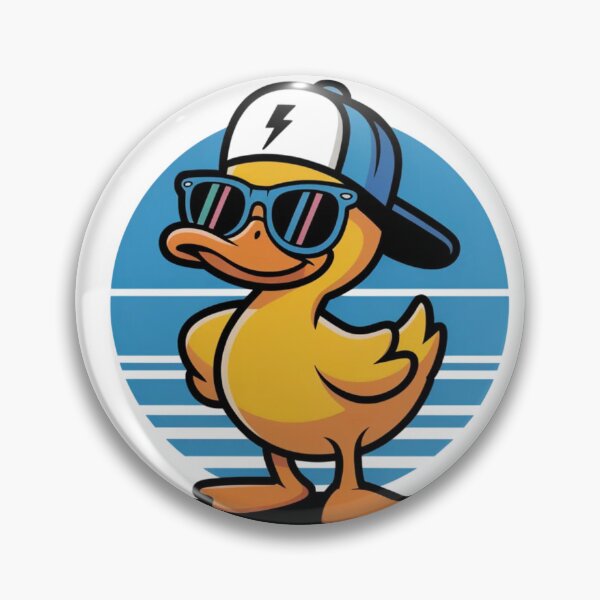 Item preview, The Cool Duck with a Cap and Sunglasses designed and sold by Ink And Inspire.
