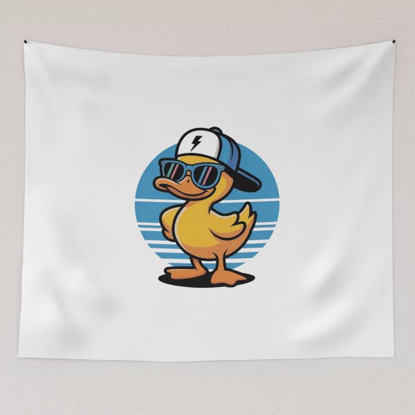 Item preview, The Cool Duck with a Cap and Sunglasses designed and sold by Ink And Inspire.