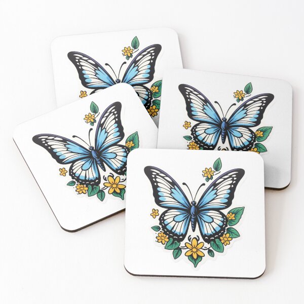 Item preview, Tribal Butterfly & Floral Tattoo Art Print designed and sold by tim tal.