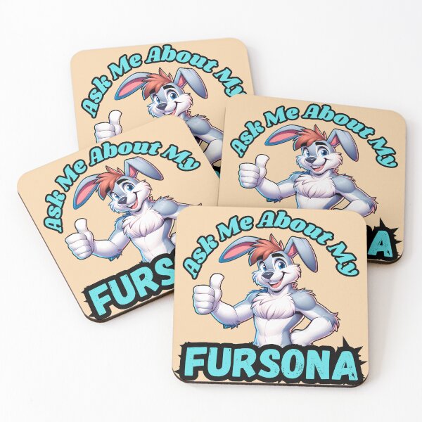 Item preview, Ask Me About My Bunny Fursona Furry Art designed and sold by BlueBullBazaar.