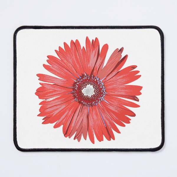 Item preview, Red Gerber Daisy Flower Botanical Floral Pop Art designed and sold by Sharon Cummings Art.