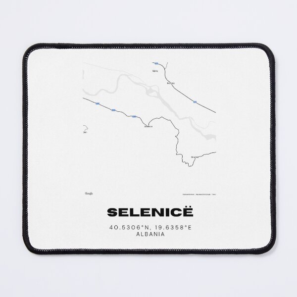 Item preview, Selenicë Albania Minimalist Map Print | Modern City Artwork designed and sold by RM-Journey.