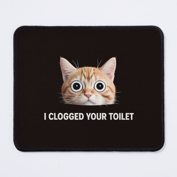 Item preview, I Clogged Your Toilet Funny Brainrot Alpha Wolf Meme Chaos designed and sold by Redgiant87x.
