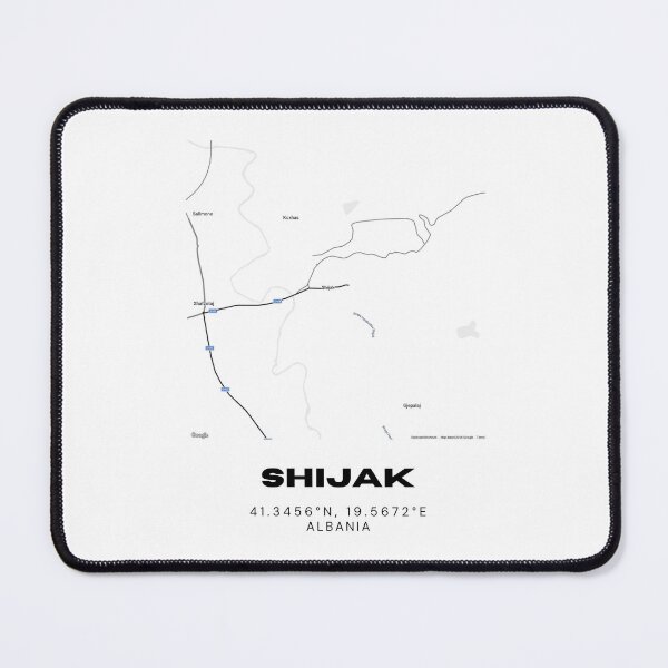 Item preview, Shijak Albania Minimal Street Map | Contemporary City Design designed and sold by RM-Journey.