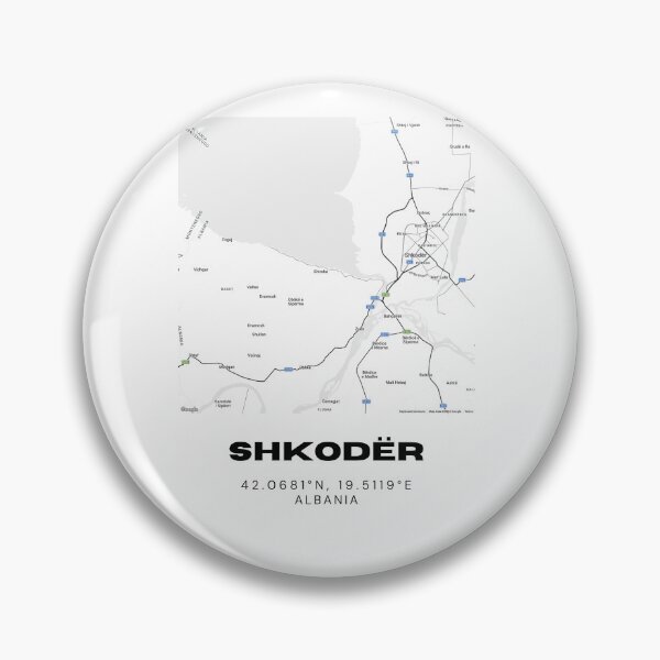 Item preview, Shkodër Albania City Map Poster | Minimalist Street Map Art designed and sold by RM-Journey.