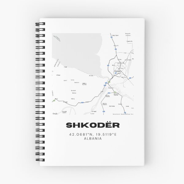 Item preview, Shkodër Albania City Map Poster | Minimalist Street Map Art designed and sold by RM-Journey.