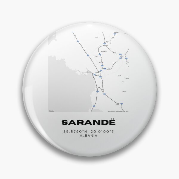 Item preview, Sarandë Albania Coastal Map Art | Minimalist City Street Poster designed and sold by RM-Journey.