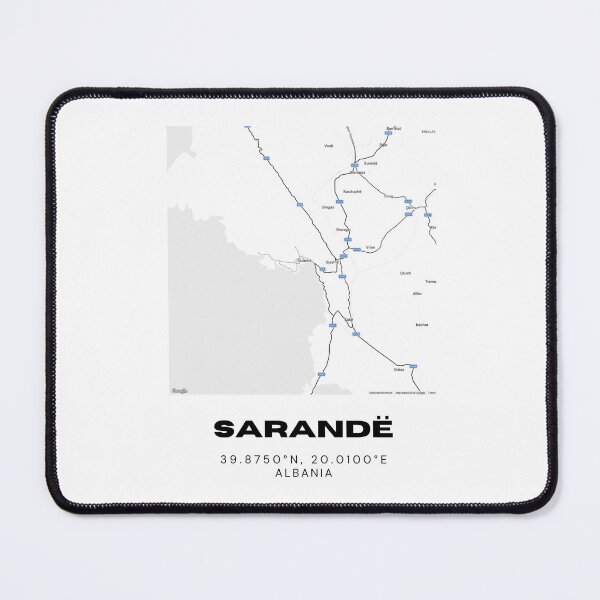 Item preview, Sarandë Albania Coastal Map Art | Minimalist City Street Poster designed and sold by RM-Journey.