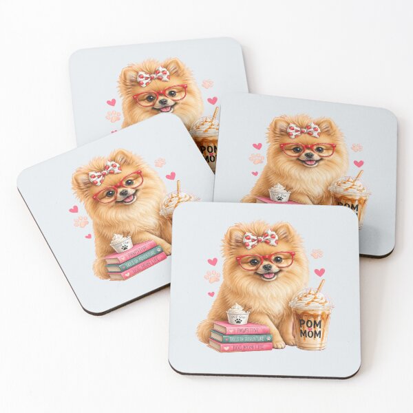Item preview, Pomeranian Dog Mom Book Lover - Pomeranian Coffee Reader designed and sold by tamdevo1.