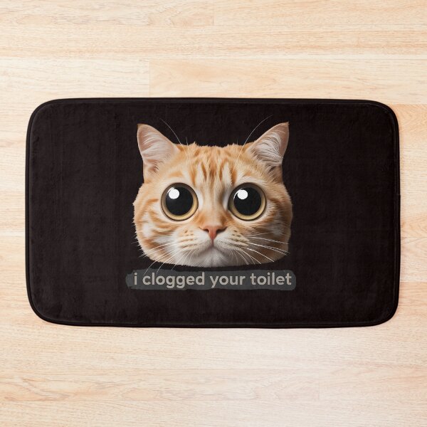Item preview, I Clogged Your Toilet Funny Brainrot Staring Cat Meme Humor designed and sold by Redgiant87x.