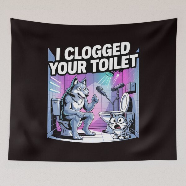 Item preview, I Clogged Your Toilet Funny Brainrot AI Baby Meme Inspired designed and sold by Redgiant87x.