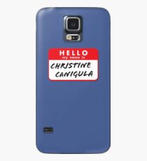 Hello My Name Is Christine Canigula. Fun nametag label design for Be More Chill Fans Case/Skin for Samsung Galaxy