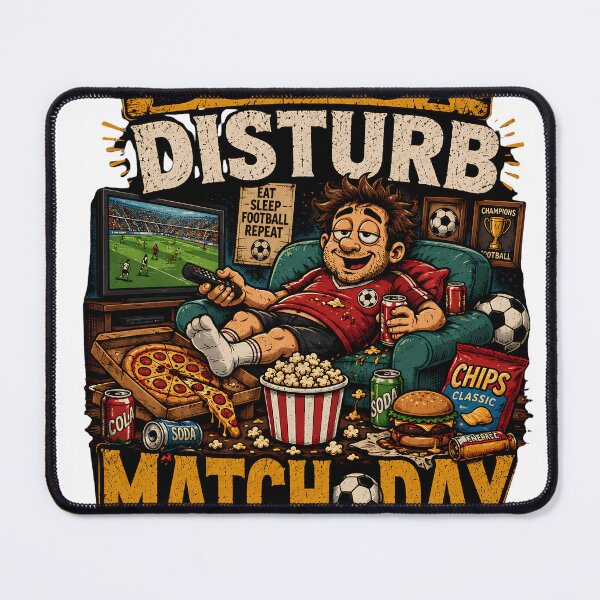 Item preview, Do Not Disturb Match Day Mode Activated Funny Football Shirt designed and sold by mimouna00.