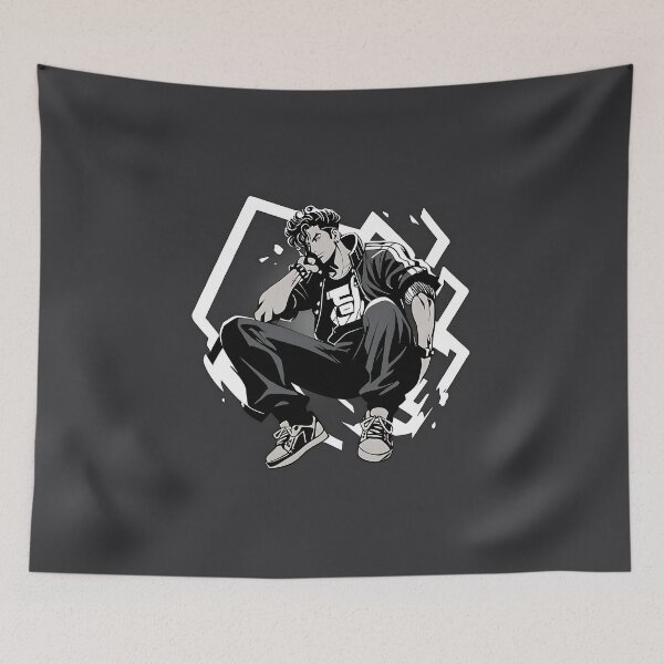 Item preview, Street Rebel: Anime Urban Boy Silhouette designed and sold by Z-RankCUSTOMS.