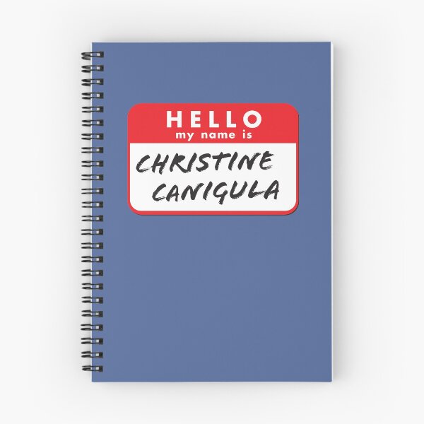 Item preview, Hello My Name Is Christine Canigula. Fun nametag label design for Be More Chill Fans designed and sold by TumbleTee.