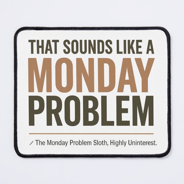 Item preview, That Sounds Like a Monday Problem – Funny Work Motivation Quote designed and sold by MartBook.