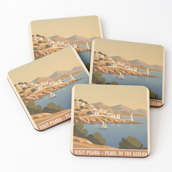 Item preview, Psara Greece, Greek Island Vintage Travel Tourism designed and sold by TravelersGems.
