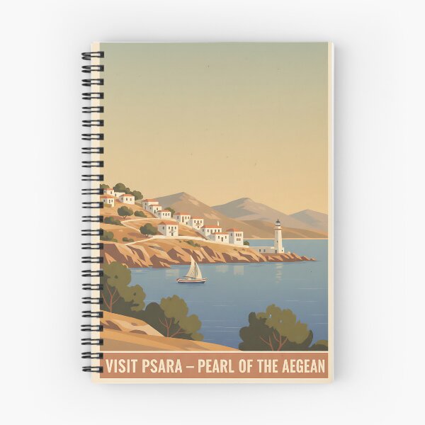 Item preview, Psara Greece, Greek Island Vintage Travel Tourism designed and sold by TravelersGems.