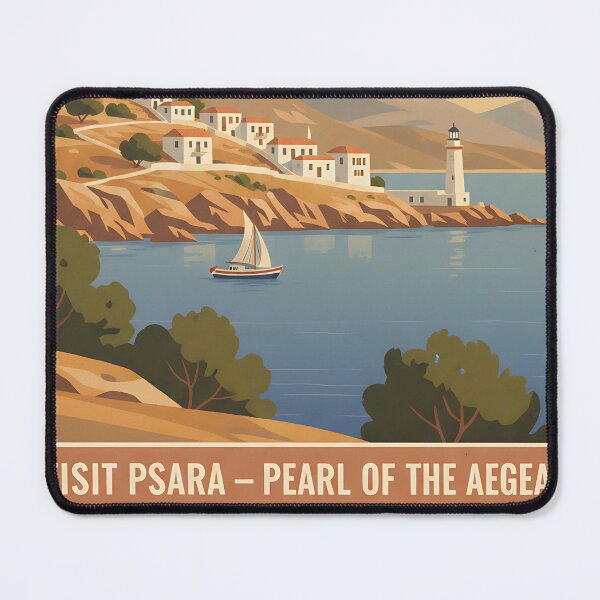 Item preview, Psara Greece, Greek Island Vintage Travel Tourism designed and sold by TravelersGems.