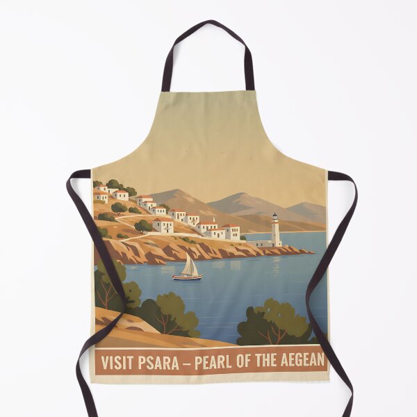 Item preview, Psara Greece, Greek Island Vintage Travel Tourism designed and sold by TravelersGems.
