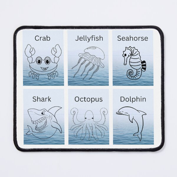 Item preview, Cute Sea Creatures  designed and sold by ekemarket.