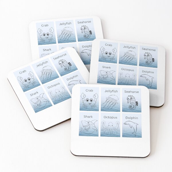 Item preview, Cute Sea Creatures  designed and sold by ekemarket.