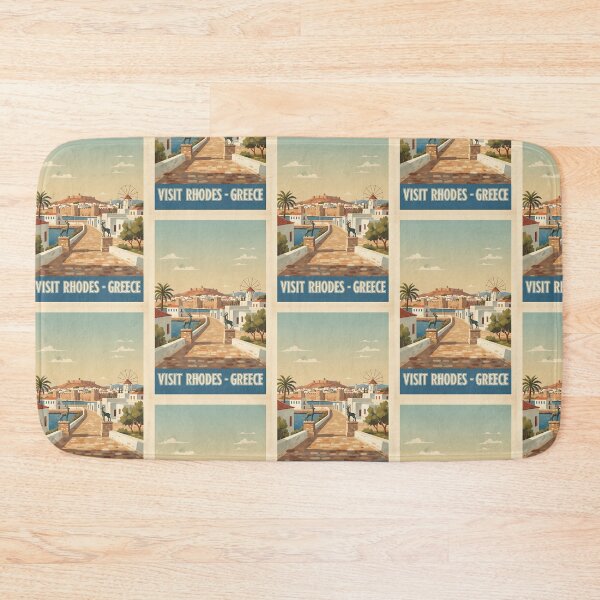 Item preview, Rhodes Greece, Greek Island Vintage Travel Tourism designed and sold by TravelersGems.