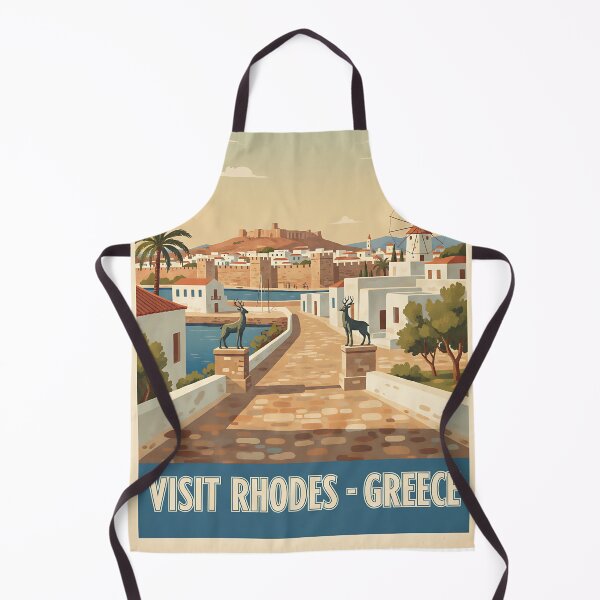 Item preview, Rhodes Greece, Greek Island Vintage Travel Tourism designed and sold by TravelersGems.