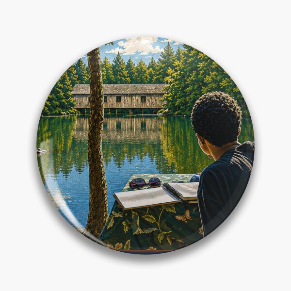Item preview, Artist of Cambron Covered Bridge sticker designed and sold by gotucoveredart.
