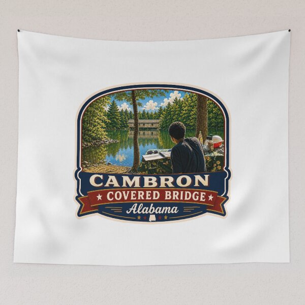 Item preview, Artist of Cambron Covered Bridge sticker designed and sold by gotucoveredart.