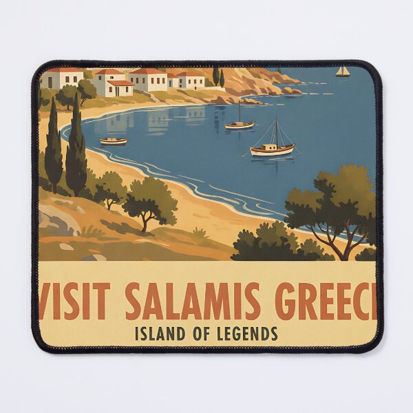 Item preview, Salamis Greece, Greek Island Vintage Travel Tourism designed and sold by TravelersGems.