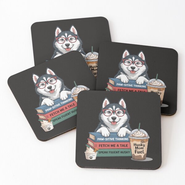 Item preview, Husky Mom Fuel - Book Lover Siberian Husky designed and sold by tamdevo1.