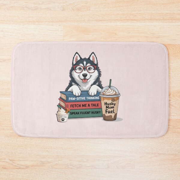 Item preview, Husky Mom Fuel - Book Lover Siberian Husky designed and sold by tamdevo1.