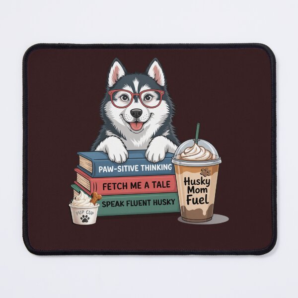 Item preview, Husky Mom Fuel - Book Lover Siberian Husky designed and sold by tamdevo1.