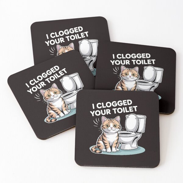 Item preview, I Clogged Your Toilet Funny Brainrot Absurd Meme Quote for Meme Lovers designed and sold by Redgiant87x.