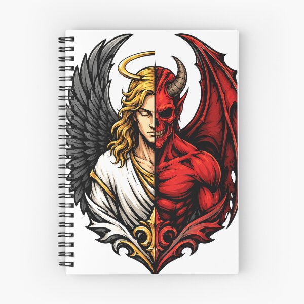 Item preview, Half Angel Half Demon T-Shirt Design | Dark Fantasy Gothic Graphic Tee designed and sold by stickyverselab.