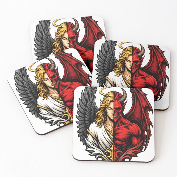 Item preview, Half Angel Half Demon T-Shirt Design | Dark Fantasy Gothic Graphic Tee designed and sold by stickyverselab.