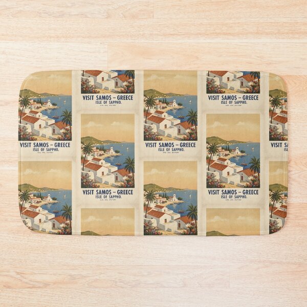 Item preview, Samos Greece, Greek Island Vintage Travel Tourism designed and sold by TravelersGems.