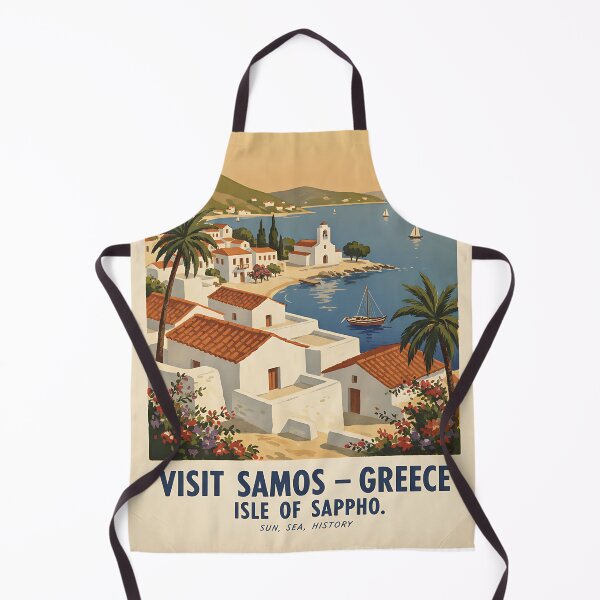 Item preview, Samos Greece, Greek Island Vintage Travel Tourism designed and sold by TravelersGems.