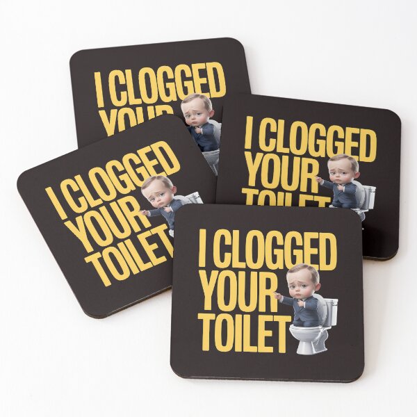 Item preview, I Clogged Your Toilet Funny Brainrot Stupid Funny Meme Aesthetic designed and sold by Redgiant87x.