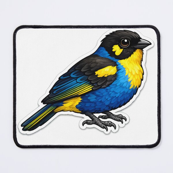 Item preview, Lacrimose Mountain Tanager Sticker – Colorful Tropical Bird Vinyl Decal designed and sold by Yrwil.