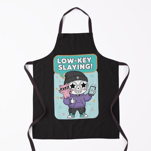 Item preview, "Low-Key Slaying" Cute Kawaii Skeleton Gen Z Slang Pastel Goth designed and sold by Cipher & Soul.
