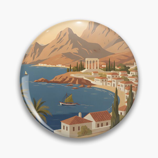 Item preview, Samothrace Greece, Greek Island Vintage Travel Tourism designed and sold by TravelersGems.